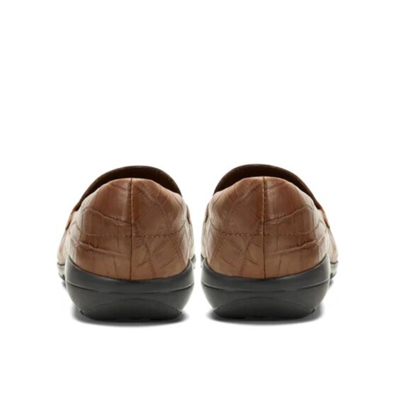 Easy Spirit Abide  Brown Faux Croc Eflex Low Heel  Classic Loafers Size 6.5 NWOB - Picture 5 of 8